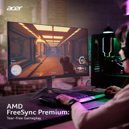 Acer Nitro VG270 X1 27 Inch IPS Full HD Backlit LED Gaming Monitor I 0.5 MS Response I 200Hz Refresh Rate I SRGB 99%, HDR 10 I 2xHDMI, 1xDP I Stereo Speakers I AMD FreeSync Premium I Eye Care (Black)