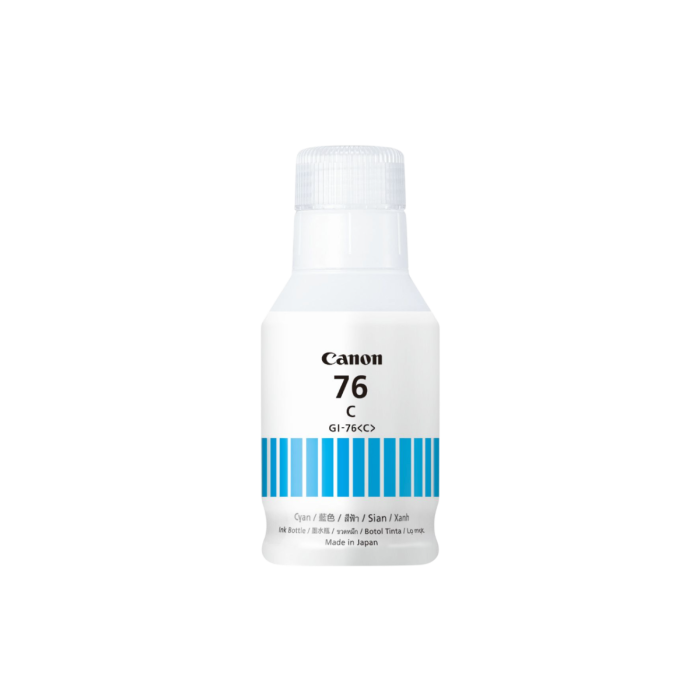 Canon PIXMA GI76 Cyan Black Ink bottle