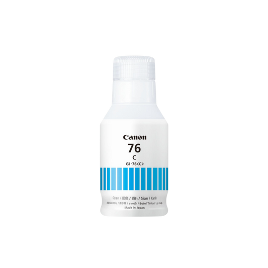 Canon PIXMA GI76 Cyan Black Ink bottle